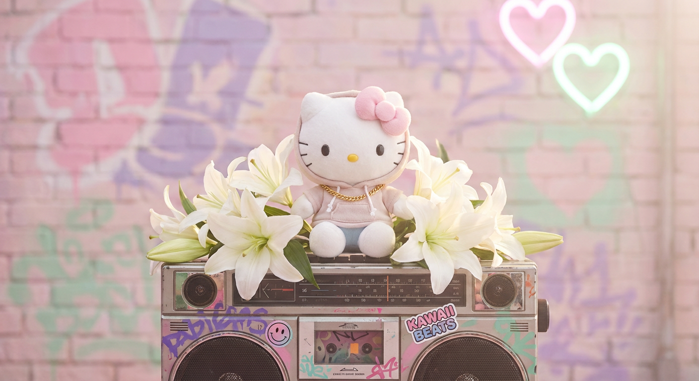 Hello Kitty e Lírios